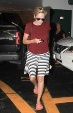 SHARON STONE at a Nails Salon in Los Angeles 08/26/2015