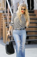 STACY FERGIE FERGUSON in Jeans Out and About in Hollywood 08/20/2015