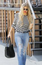 STACY FERGIE FERGUSON in Jeans Out and About in Hollywood 08/20/2015