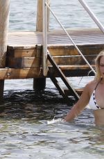 SYLVIE MEIS in Bikini on the Beach of Ibiza 03/08/2015