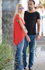 TARA REID in Ripped Jeans Out and About in Los Angeles 08/03/2015