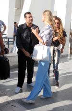 TONI GARRN Arrives at Airport in Mykonos 08/21/2015