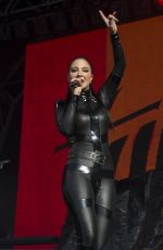 TULISA CONTOSTAVLOS in Rubber Catsuit Performs at Brighton Gay Pride 08/01/2015