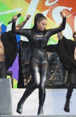 TULISA CONTOSTAVLOS in Rubber Catsuit Performs at Brighton Gay Pride 08/01/2015