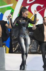 TULISA CONTOSTAVLOS in Rubber Catsuit Performs at Brighton Gay Pride 08/01/2015