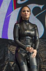 TULISA CONTOSTAVLOS in Rubber Catsuit Performs at Brighton Gay Pride 08/01/2015