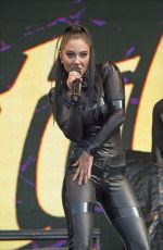 TULISA CONTOSTAVLOS in Rubber Catsuit Performs at Brighton Gay Pride 08/01/2015