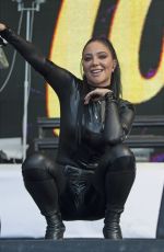 TULISA CONTOSTAVLOS in Rubber Catsuit Performs at Brighton Gay Pride 08/01/2015