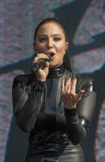 TULISA CONTOSTAVLOS in Rubber Catsuit Performs at Brighton Gay Pride 08/01/2015