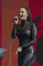 TULISA CONTOSTAVLOS in Rubber Catsuit Performs at Brighton Gay Pride 08/01/2015