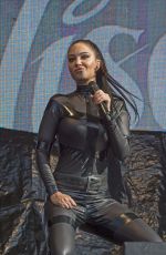 TULISA CONTOSTAVLOS in Rubber Catsuit Performs at Brighton Gay Pride 08/01/2015