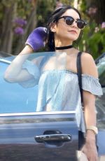 VANESSA HUDGENS Leaves Starbucks in Los Angeles 08/13/2015