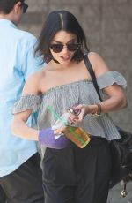 VANESSA HUDGENS Leaves Starbucks in Los Angeles 08/13/2015