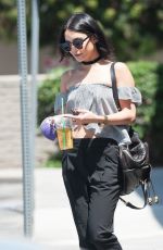 VANESSA HUDGENS Leaves Starbucks in Los Angeles 08/13/2015