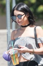 VANESSA HUDGENS Leaves Starbucks in Los Angeles 08/13/2015