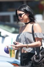 VANESSA HUDGENS Leaves Starbucks in Los Angeles 08/13/2015