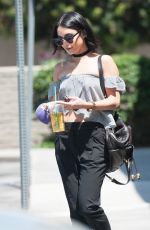 VANESSA HUDGENS Leaves Starbucks in Los Angeles 08/13/2015