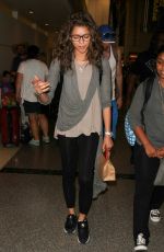 ZENDAYA COLEMAN Arrives at Los Angeles International Airport 08/28/2015