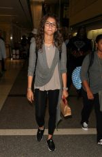 ZENDAYA COLEMAN Arrives at Los Angeles International Airport 08/28/2015