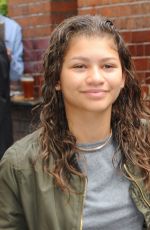 ZENDAYA in Tights Leaves Her Hotel in London 08/12/2015