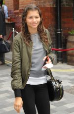 ZENDAYA in Tights Leaves Her Hotel in London 08/12/2015