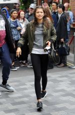 ZENDAYA in Tights Leaves Her Hotel in London 08/12/2015