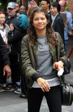 ZENDAYA in Tights Leaves Her Hotel in London 08/12/2015
