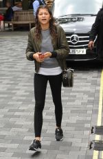 ZENDAYA in Tights Leaves Her Hotel in London 08/12/2015