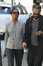 ZOE SALDANA Out and About in Vancouver 06/27/2015