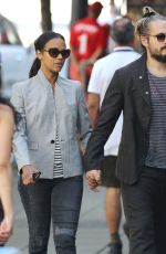 ZOE SALDANA Out and About in Vancouver 06/27/2015