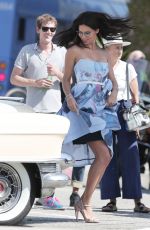 ADRIANA LIMA on the Set of Vogue Eye Wear Line Photoshoot in Los Angeles 09/24/2015