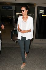 ALESSANDRA AMBROSIO at LAX Airport in Los Angeles 09/04/2015