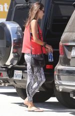 ALESSANDRA AMBROSIO Out and About in Brentwood 08/30/2015