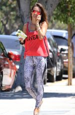 ALESSANDRA AMBROSIO Out and About in Brentwood 08/30/2015