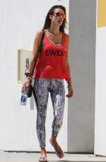 ALESSANDRA AMBROSIO Out and About in Brentwood 08/30/2015