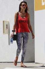 ALESSANDRA AMBROSIO Out and About in Brentwood 08/30/2015