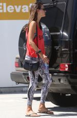 ALESSANDRA AMBROSIO Out and About in Brentwood 08/30/2015