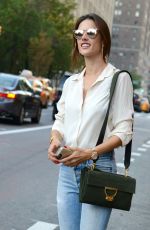 ALESSANDRA AMBROSIO Out and About in New York 09/16/2015