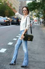 ALESSANDRA AMBROSIO Out and About in New York 09/16/2015