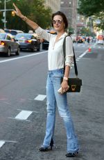 ALESSANDRA AMBROSIO Out and About in New York 09/16/2015