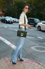 ALESSANDRA AMBROSIO Out and About in New York 09/16/2015