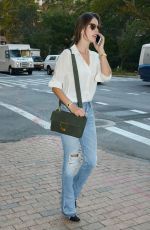 ALESSANDRA AMBROSIO Out and About in New York 09/16/2015