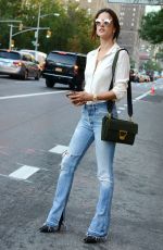 ALESSANDRA AMBROSIO Out and About in New York 09/16/2015