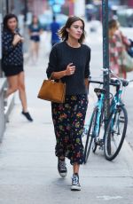 ALEXA CHUNG Out and About in New York 08/31/2015
