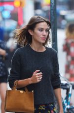 ALEXA CHUNG Out and About in New York 08/31/2015