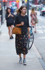 ALEXA CHUNG Out and About in New York 08/31/2015