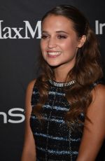 ALICIA VIKANDER at Instyle & hfpa Party at 2015 TIFF 09/12/2015