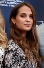 ALICIA VIKANDER at The Danish Girl Photocall at 2015 Venice Film Festival 09/05/2015