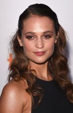 ALICIA VIKANDER at The Danish Girl Premiere at 2015 Toronto International Film Festival 09/12/2015