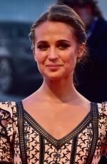 ALICIA VIKANDER at The Danish Girl Premiere at 72nd Venice Film Festival